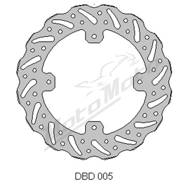 Delta braking rear brake disc 240x121x4mm Honda CR / CRF 125-250 02-21