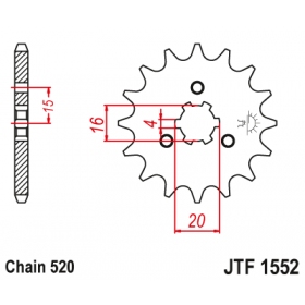 Front sprocket JTF1552