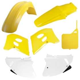 "POLISPORT" plastikų komplektas OEM Suzuki RM 125-250/KAWASAKI KLX 110 10-20