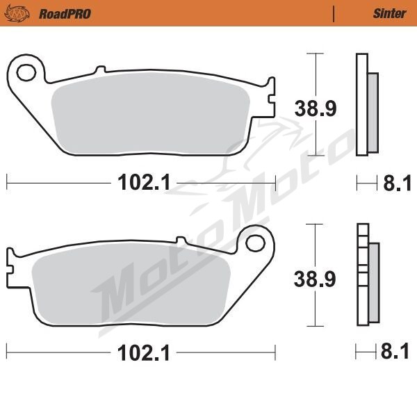 MOTO-MASTER Sinter Front Brake Pads BMW / Honda / Kymco / Peugeot / Suzuki 125-650 93-24 