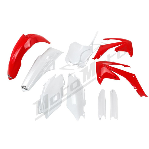 UFO Full Body Plastic Kit Red / White Honda CRF 250-450R 11-13