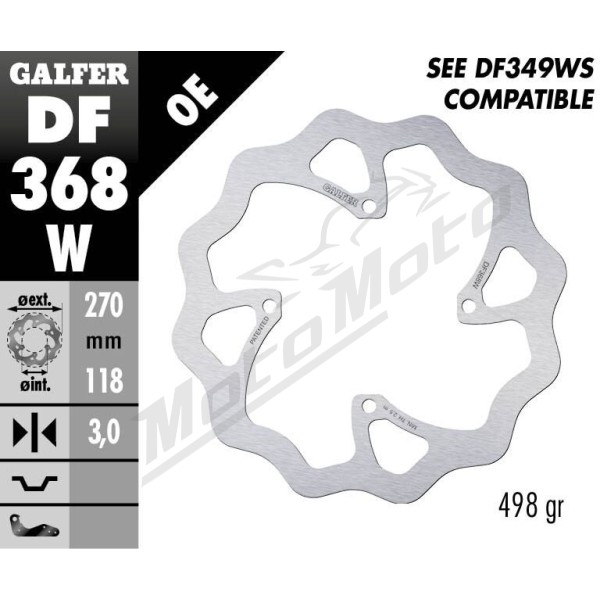 GALFER Wave® Front Brake Rotor Suzuki RMX / RM-Z 250-450cc 18->