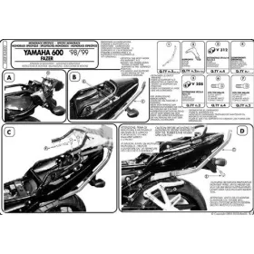 KAPPA Rear storage box bracket Yamaha FZS 600 98-03