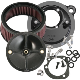 S&S CYCLE Super Stock™ Stealth Air Cleaner Kit Harley Davidson XL 883-1200cc 91-06