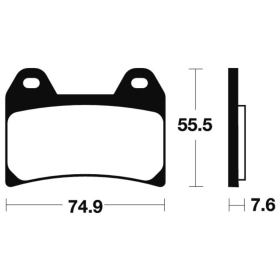 TECNIUM Scooter Organic Brake pads ME277 Fantic Caballero 50 97-14