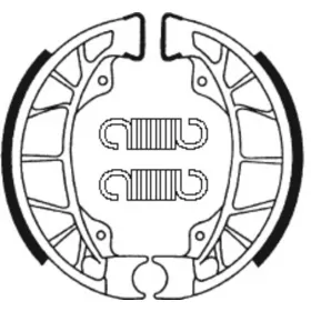 TECNIUM Scooter Organic Brake shoes BA195 Gilera / Piaggio / Vespa 50-125cc 91-24
