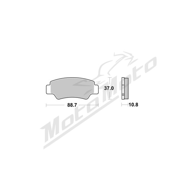 Brembo Rear Brake Pads Kit CF Moto C-Force / U-Force / Z-Force 500-1000cc 18-21