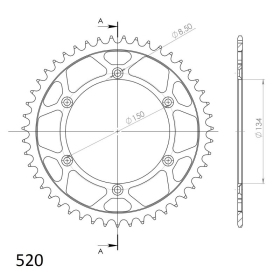 Supersprox Rear sprocket 460.48 48t