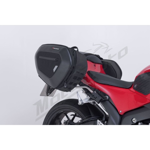SW-MOTECH PRO BLAZE H Saddlebag Set with EDGE Protection & Heat Guard Honda CB / CBR 500-650 07-26