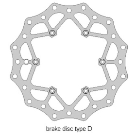Delta braking front disc (260x126.5x3mm) Beta 2T / 4T 125-480 13-21
