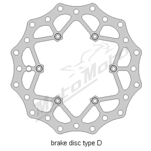 Delta braking front disc (260x126.5x3mm) Beta 2T / 4T 125-480 13-21