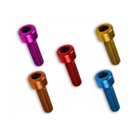 V PARTS screw allen w/cilindrica M6x30mm Red 6pc.