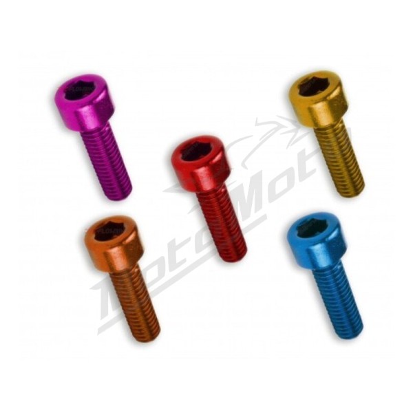 V PARTS screw allen w/cilindrica M6x30mm Red 6pc.