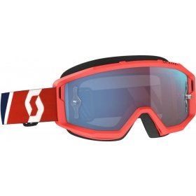 Off Road Scott Primal Red/ Blue Goggles (blue lens)