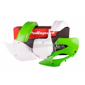 Polisport plastikų komplektas Kawasaki KX 85cc 01-13 Balta / Žalia