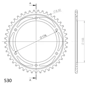 Supersprox / JT Rear sprocket 2011.45 45t