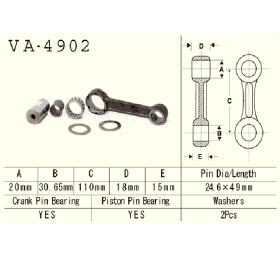 VESRAH Connecting rod Kawasaki JS 550 SX 82-90