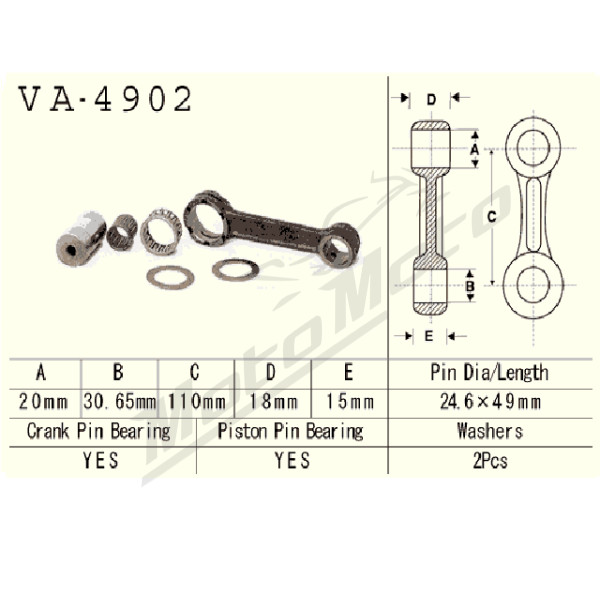 VESRAH Connecting rod Kawasaki JS 550 SX 82-90