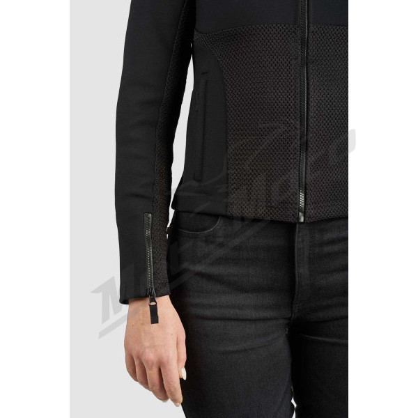 Pando Moto STEALTH BLACK AAA Light-weight armored jacket for women