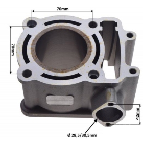 Cylinder set SYM 1250cc Ø57 / PIN Ø15 4T