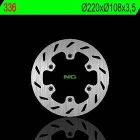 NG BRAKES 336 Front Round Fixed Brake Disc MOTOR HISPANIA / PEUGEOT / RIEJU 