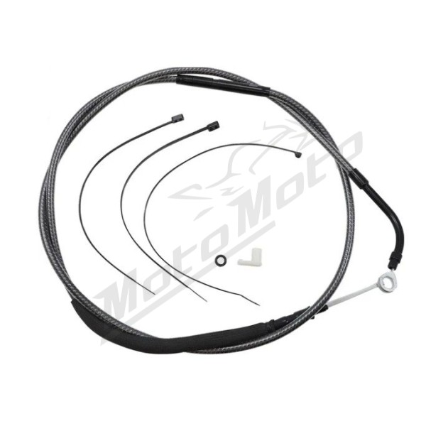 MAGNUM SHIELDING Polished Karbon Fiber Clutch Cable Harley Davidson FLH / FLHTK / FLHX / FLHXSE / FLHXST 1750/1977 21-24 187.5cm