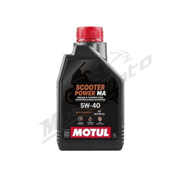 MOTUL SCOOTER POWER 5W40 Semi-synthetic oil 4T 1L