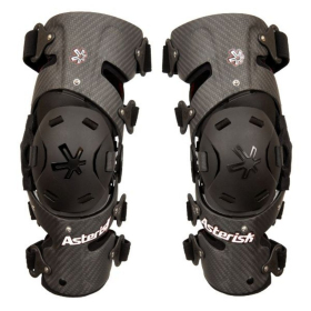 Asterisk Knee Braces (pair) Carbon Cell Pro 