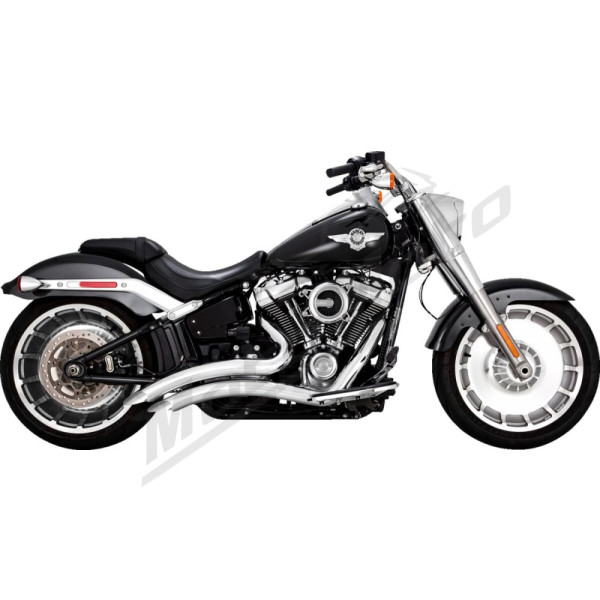 VANCE & HINES Big Radius Exhaust System Chrome Harley Davidson FLFB / FXBR / FXDR / FLFBS / FXDRS 1750-1923cc 18-24