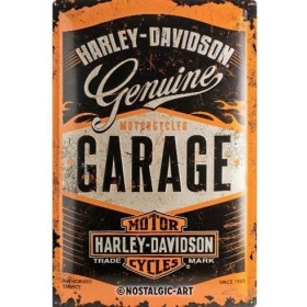 Metal tin sign HARLEY-DAVIDSON GARAGE 40x60