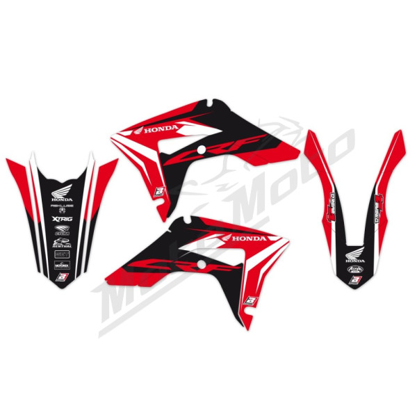 Blackbird lipdukų rinkinys + sėdynės užvalkalas Dream 4 Honda CRF 250-450R 21-24