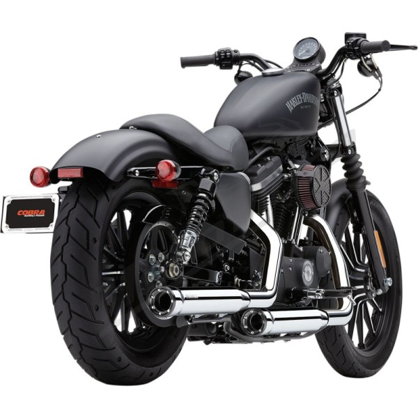 COBRA RPT 3" Slip-On Mufflers Harley Davidson  XL 883-1200cc 14-22