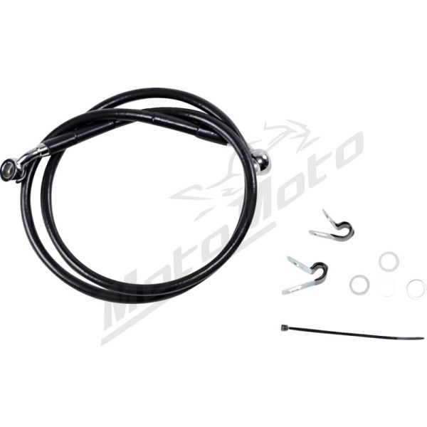 DRAG SPECIALTIES Stainless Steel Brake Line Kit Harley Davidson XL 833-1200cc 04-12