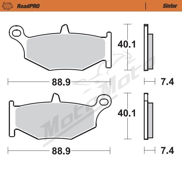 MOTO-MASTER Roadpro Rear Brake Pads Suzuki DL / GSX / GSX-R / GSR 600-1300 06-25 