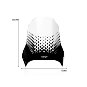 WRS DU023T CAPONORD Priekinis stiklas Skaidrus Ducati Desert X 950 ABS 22-24