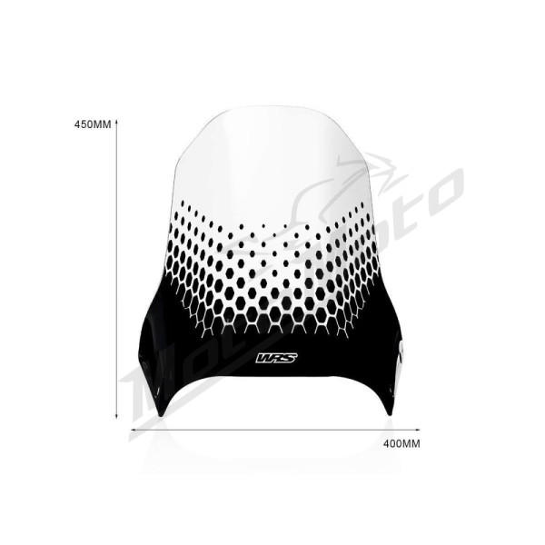 WRS DU023T CAPONORD Windscreen Clear Ducati Desert X 950 ABS 22-24