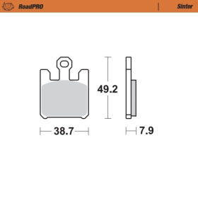 MOTO-MASTER Roadpro Front Brake Pads BMW / Kawasaki / Suzuki 600-1600 03-13