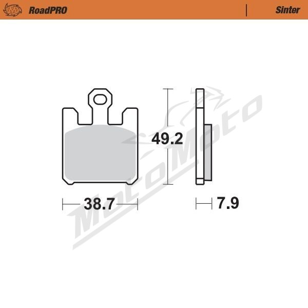 MOTO-MASTER Roadpro Front Brake Pads BMW / Kawasaki / Suzuki 600-1600 03-13