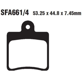 EBC SFA Brake Pads DAELIM S300 / S3 / S2 / S1 / B-BONE 125-250cc 07-15