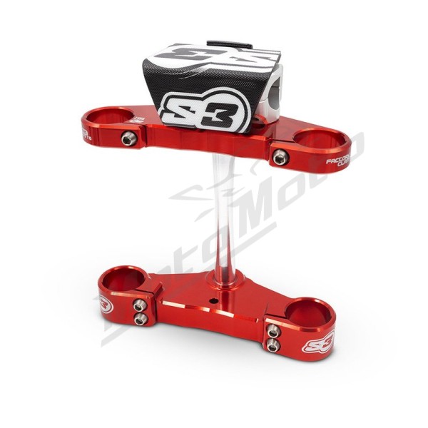 S3 Triple Clamp Ø39mm Red GasGas TXT / Pampera 125-300 02-23