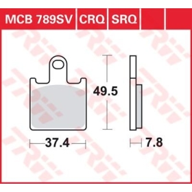 TRW SV Series Sindered Brake Pads Kawasaki GTR / Z / ZX / ZZR 600-1400cc 06-16