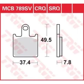 TRW SV Series Sindered Brake Pads Kawasaki GTR / Z / ZX / ZZR 600-1400cc 06-16