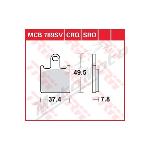 TRW SV Series Sindered Brake Pads Kawasaki GTR / Z / ZX / ZZR 600-1400cc 06-16