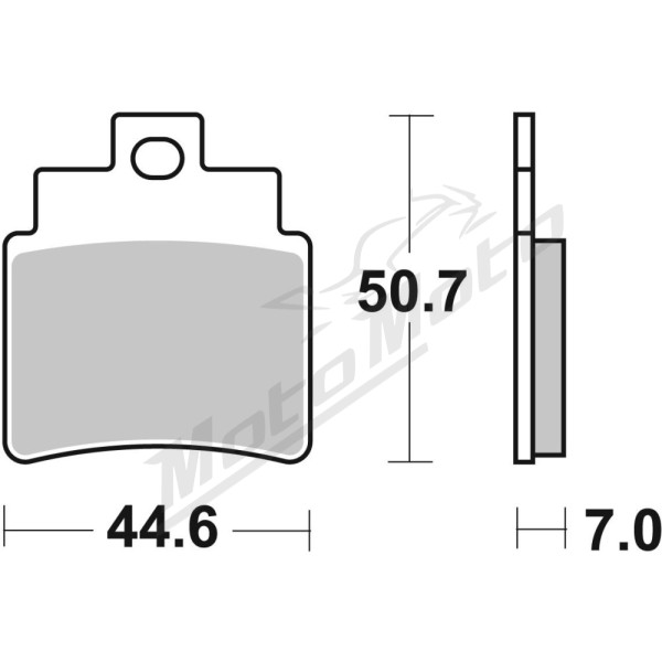 SBS 171HF Street Ceramic Organic Brake Pads Kymco / SYM 250-300cc 01-13