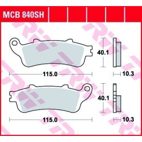 STABDŽIŲ TRINKELĖS TRW MCB840SH SPORT