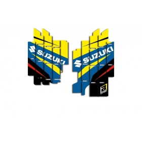 BLACKBIRD Dream Graphic 4 radiatoriaus grotelių lipdukų rinkinys Suzuki RMZ 250 2019-2023