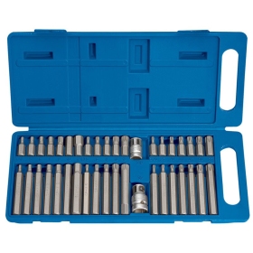 DRAPER TX-STAR®, Spline (XZN), CHC Bits Set Plastic Case 40 pieces