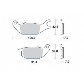 BRAKE PADS FERODO FDB2143P / MCB738 STANDARD PLATINUM