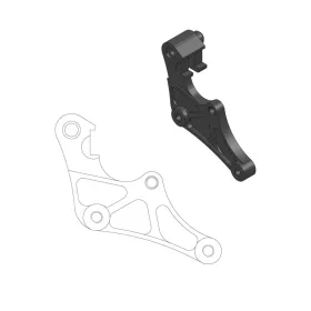 MOTO-MASTER SM Street Front Brake Caliper Adaptor 320mm Fantic / Yamaha 125-450 16-26