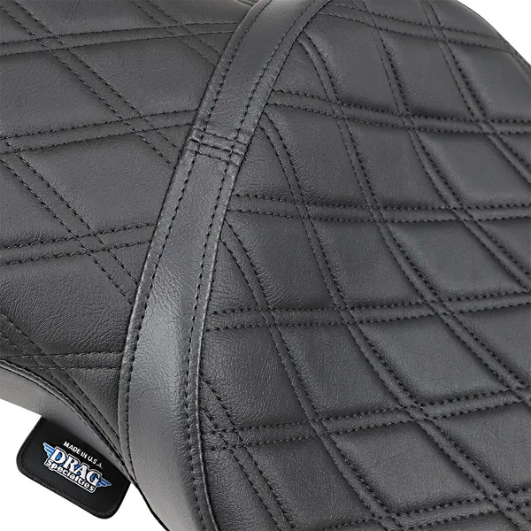 DRAG SPECIALTIES SEATS 2-Up Double Bucket Vinyl Seat Harley Davidson XL 883-1200cc 10-22